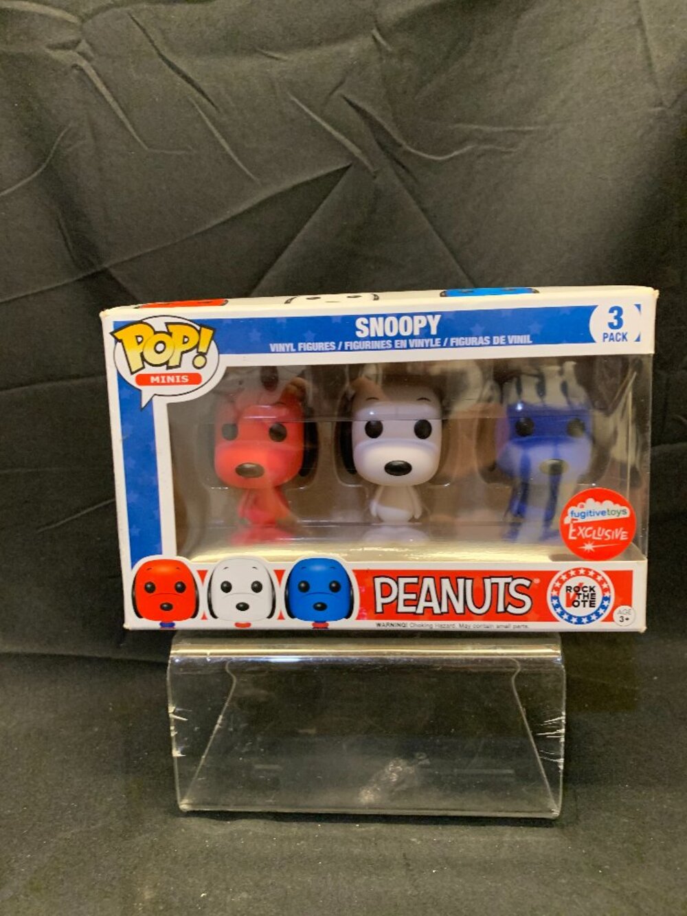 Funko POP! Peanuts Snoopy 3 Pack Vinyl Figures Fugitivetoys Exclusive